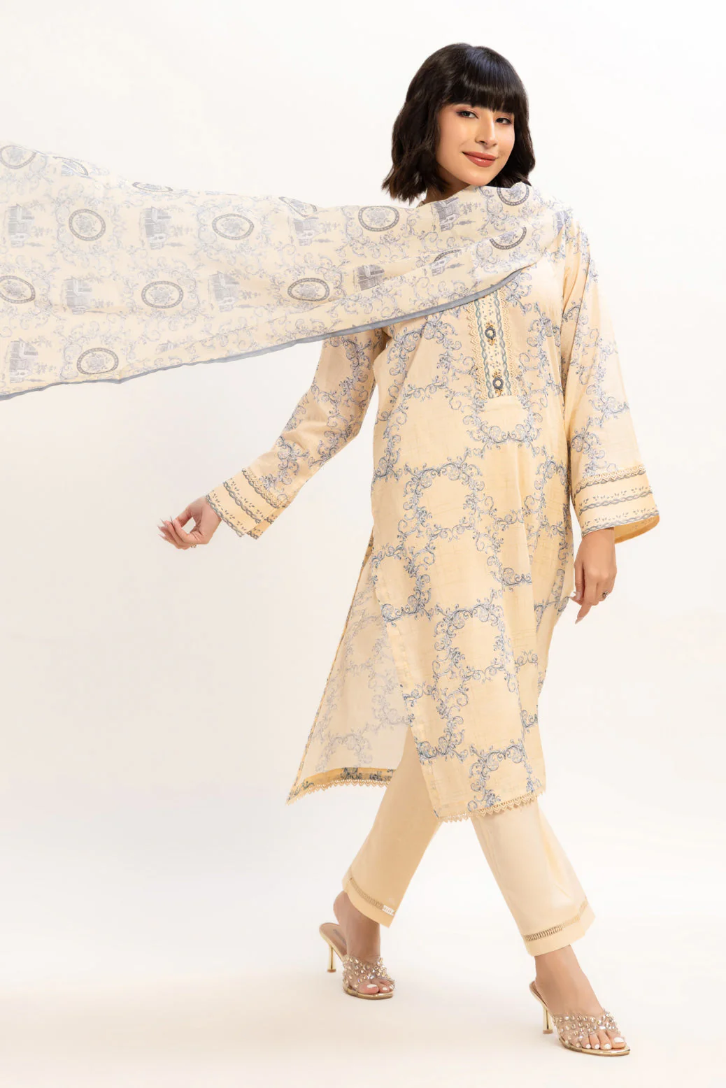 BEIGE-LAWN-3 PIECE (BPS6243P09) - Image 3