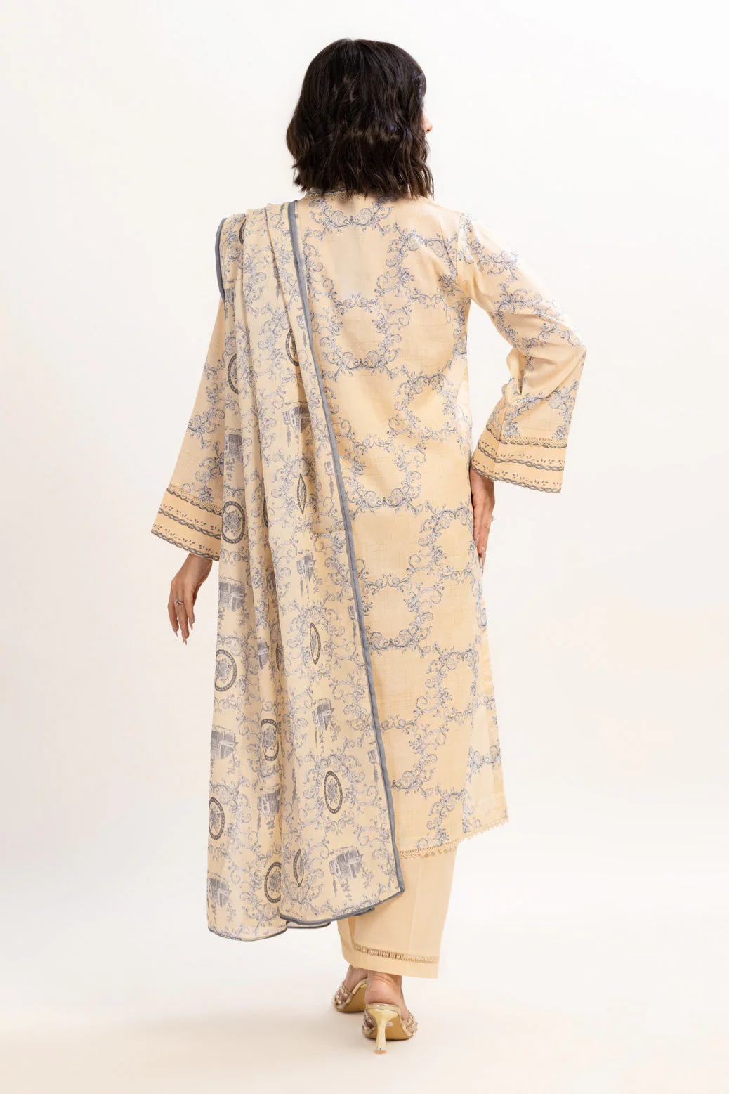 BEIGE-LAWN-3 PIECE (BPS6243P09) - Image 5