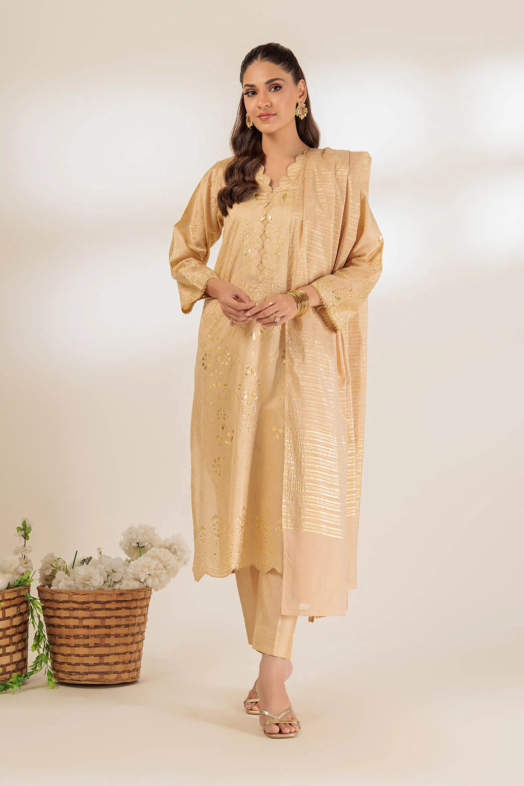 BEIGE-VISCOSE-3 PIECE (HV4K243P5) - Image 3