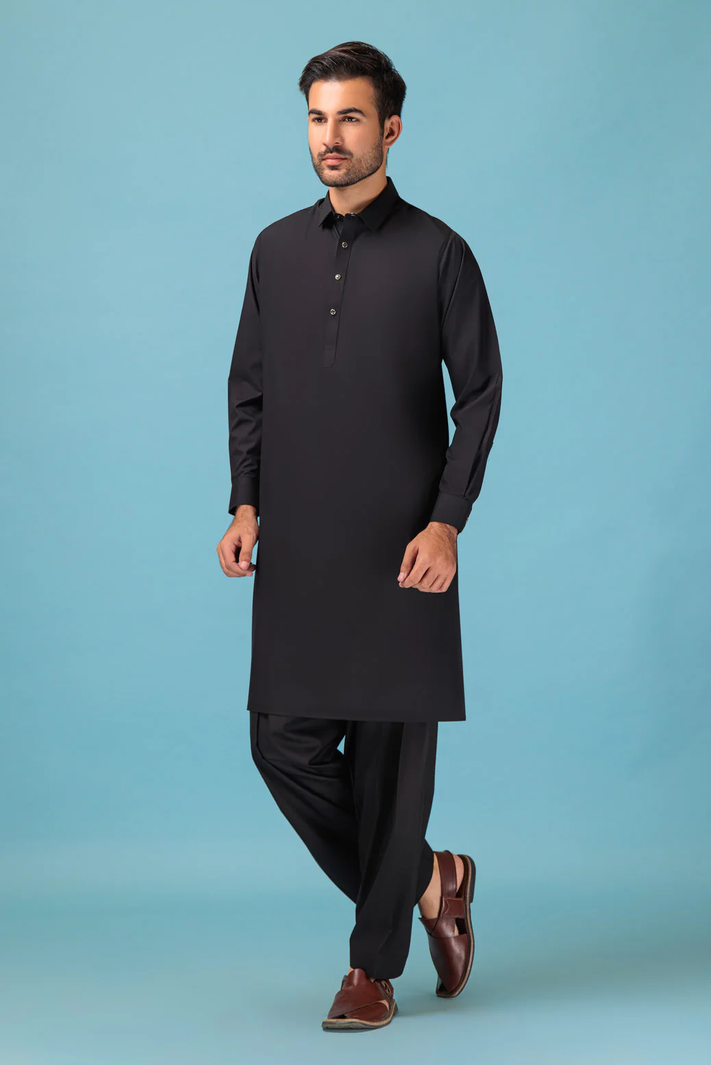 BLACK-BLENDED-KURTA SHALWAR - (KSRB23-023) - Image 5