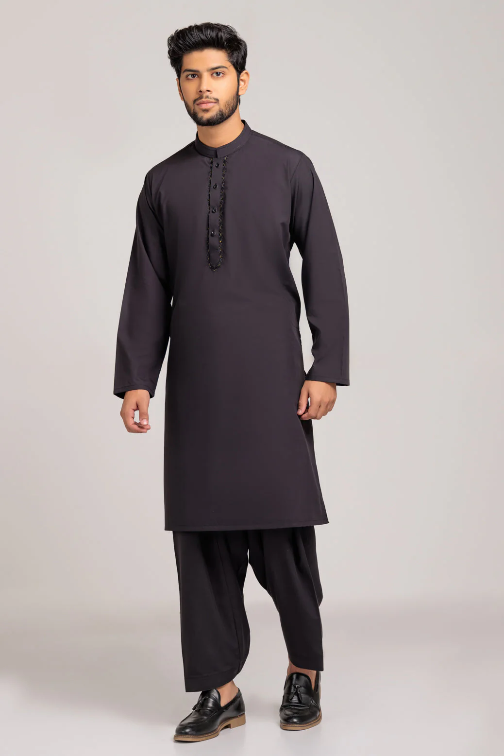 BLACK-BLENDED-KURTA SHALWAR (KSRS23-034) - Image 3