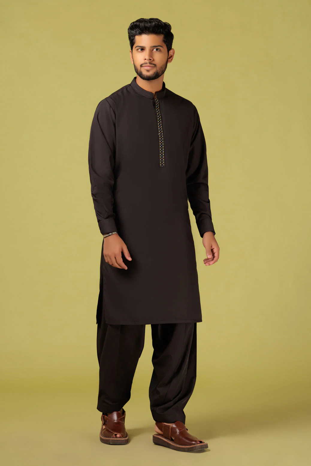 BLACK-BLENDED-KURTA SHALWAR - (KSRS23-054) - Image 2