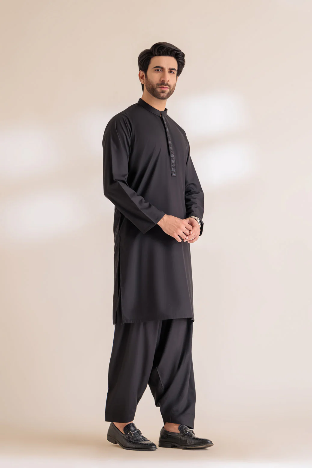 BLACK-BLENDED-KURTA SHALWAR - (KSRS24-013) - Image 5