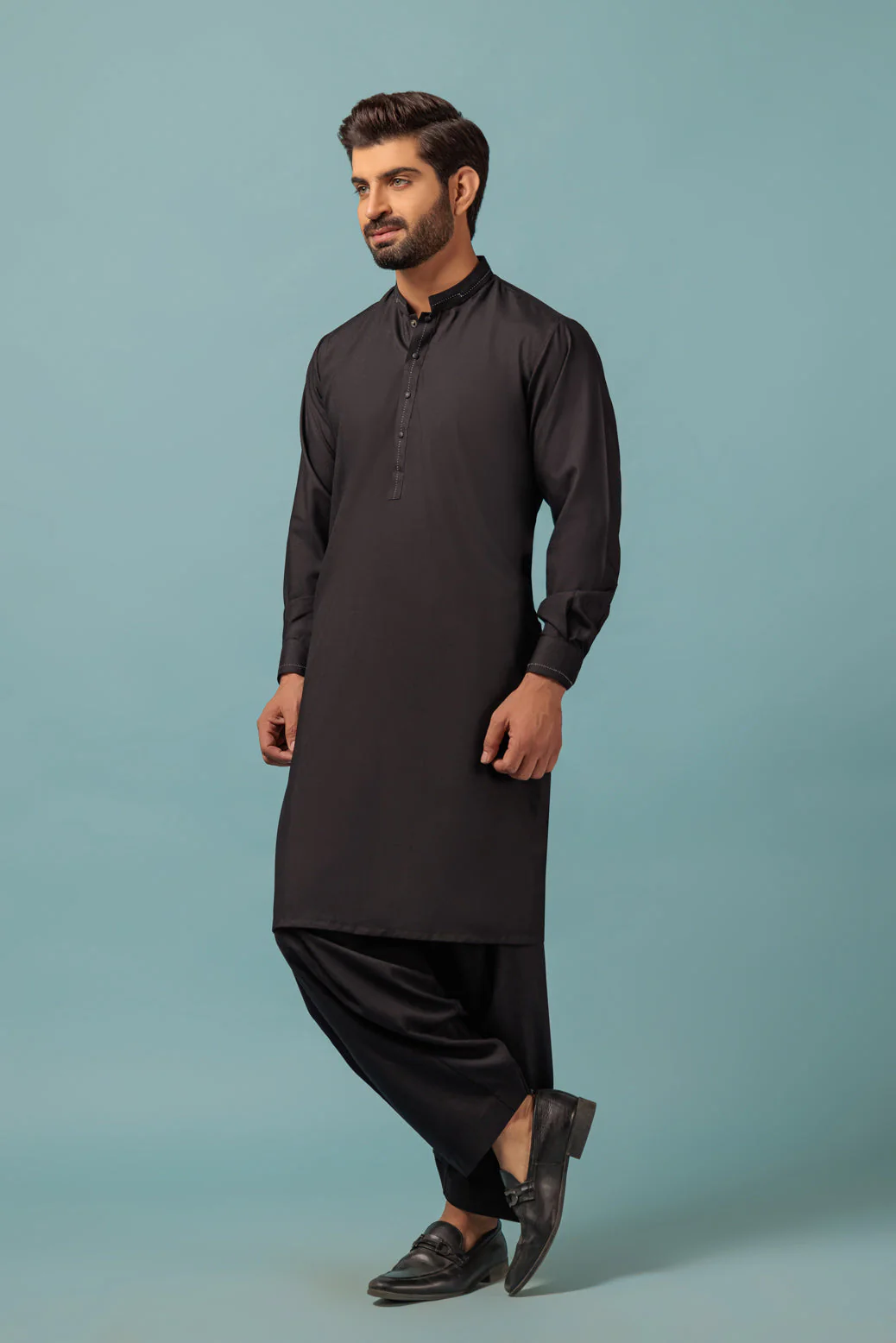 BLACK-BLENDED-KURTA SHALWAR - (KSRW23-037) - Image 4