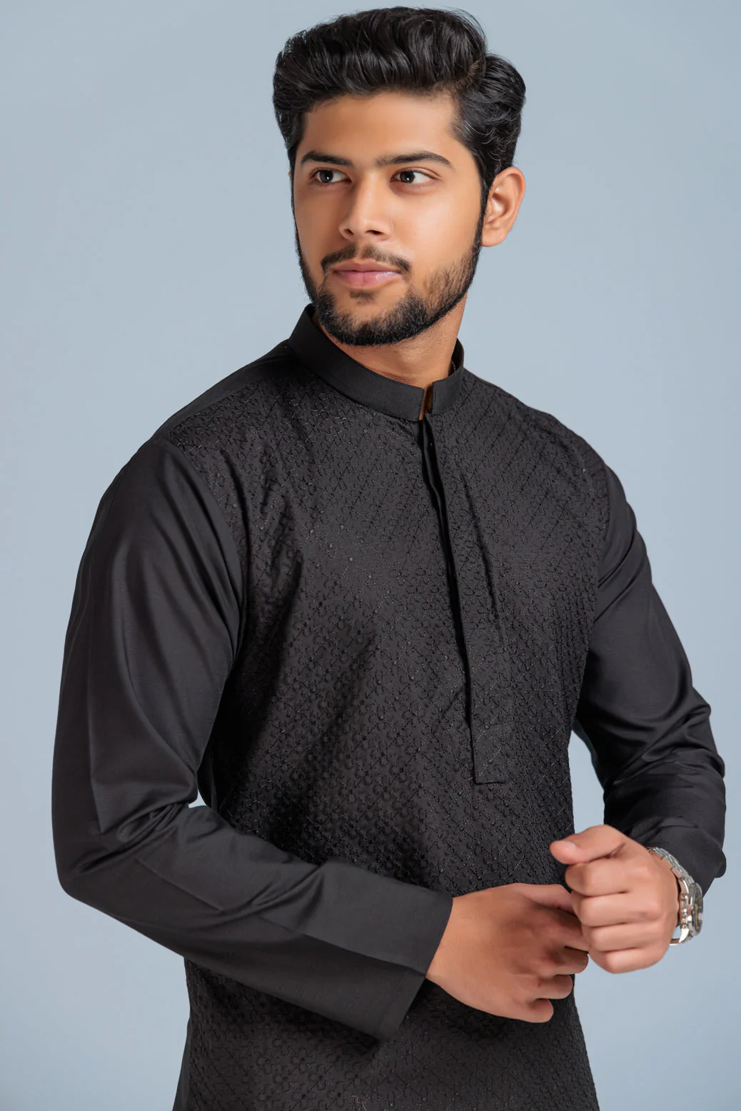 BLACK-BLENDED-KURTA SHALWAR (KSS23-018) - Image 2