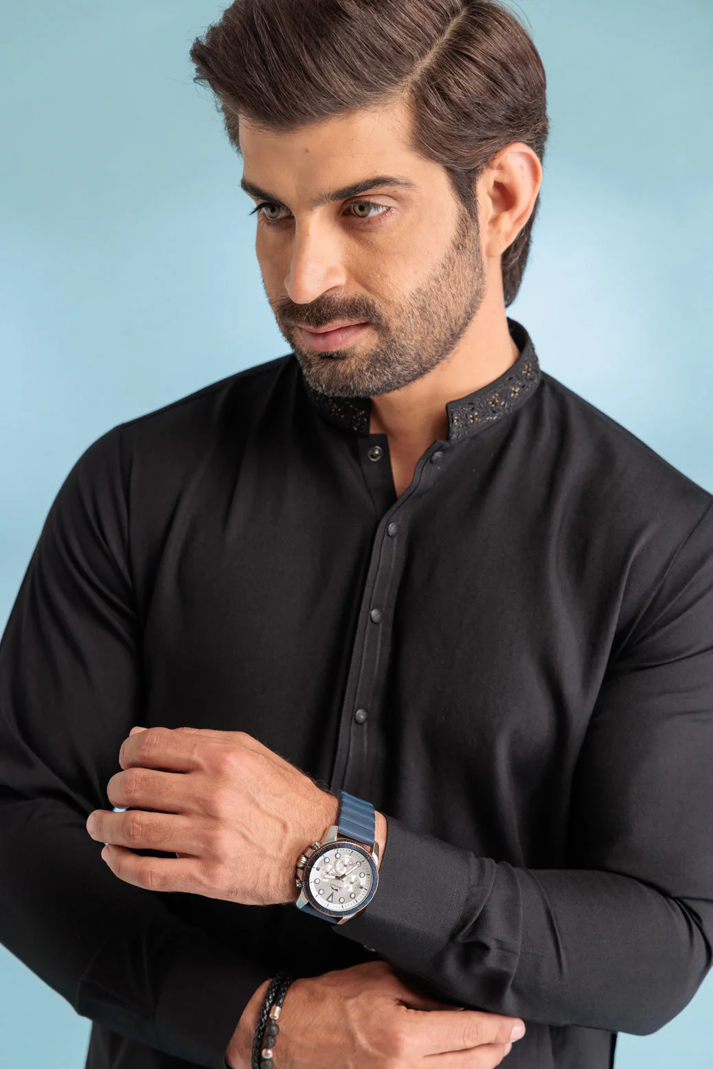 BLACK-BLENDED-KURTA SHALWAR - (KSW23-013) - Image 4