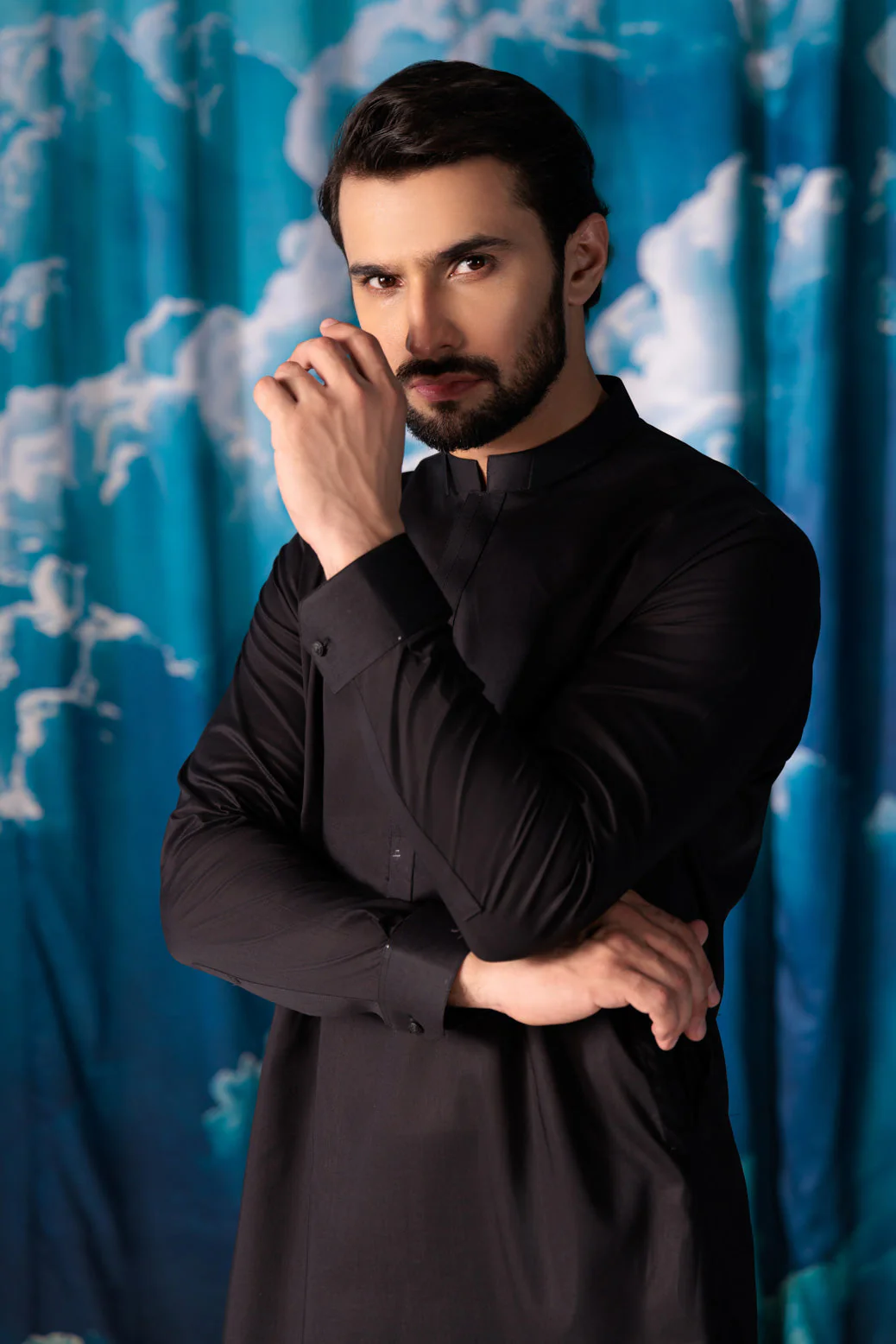 BLACK-BLENDED-KURTA TROUSER - (KSW24-011) - Image 2