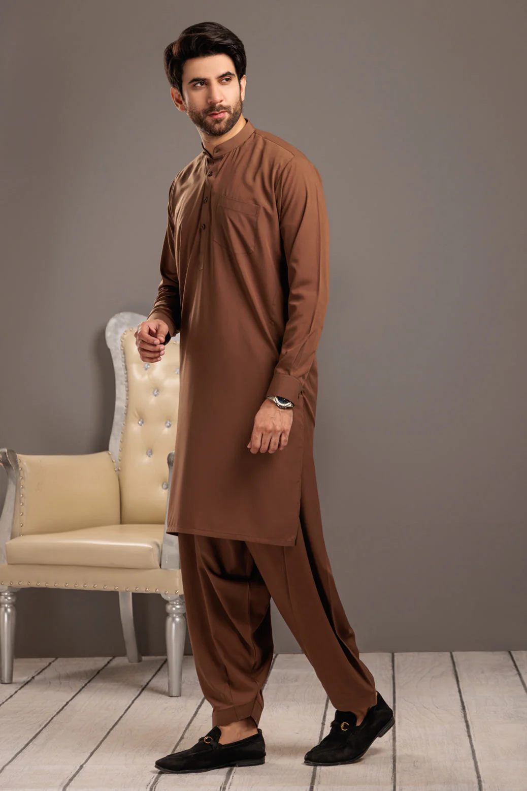 BLACK-BLENDED-SHALWAR SUIT- (GSBS23-013) - Image 4