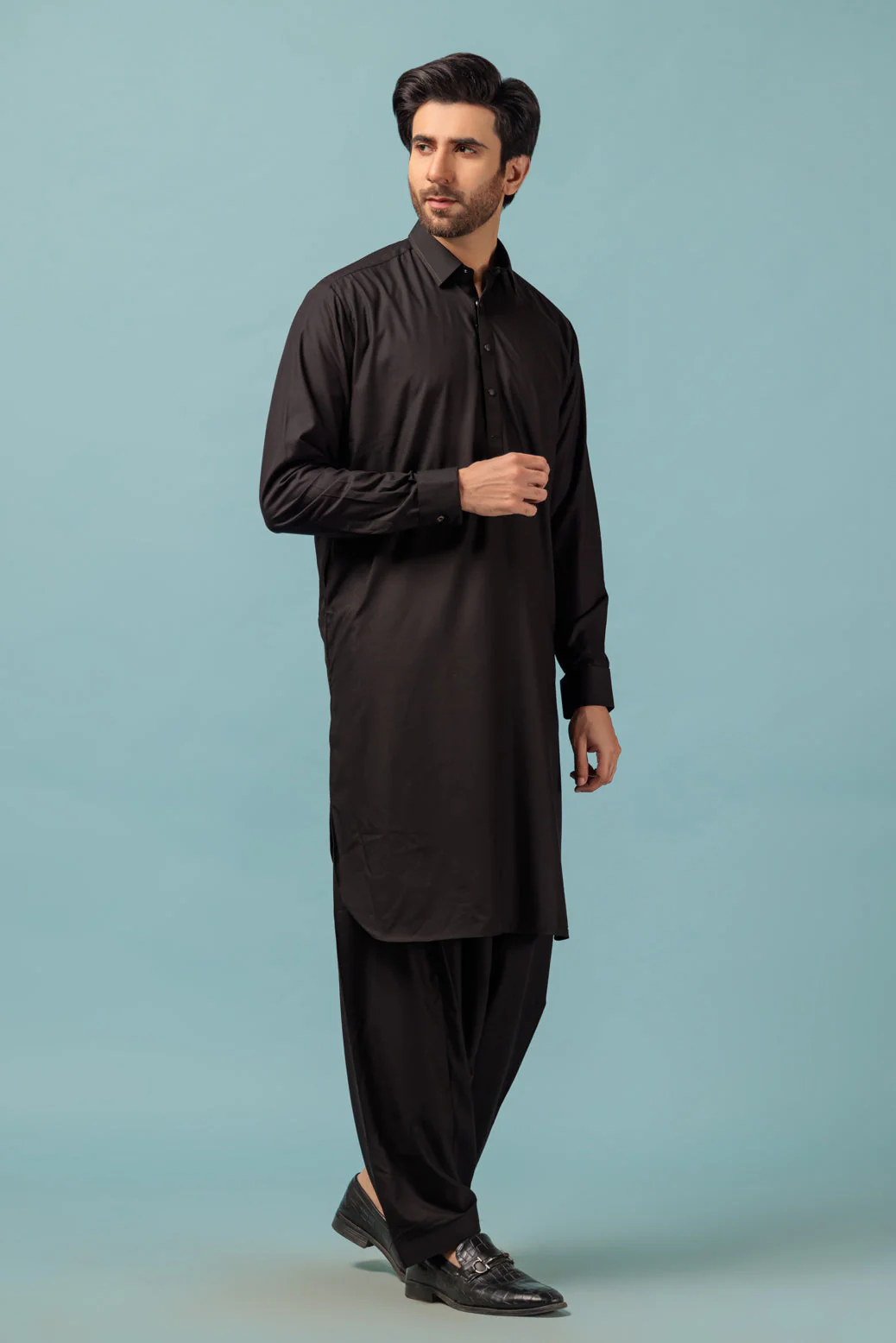 BLACK-BLENDED-SHALWAR SUIT - (GSSB23-024) - Image 4