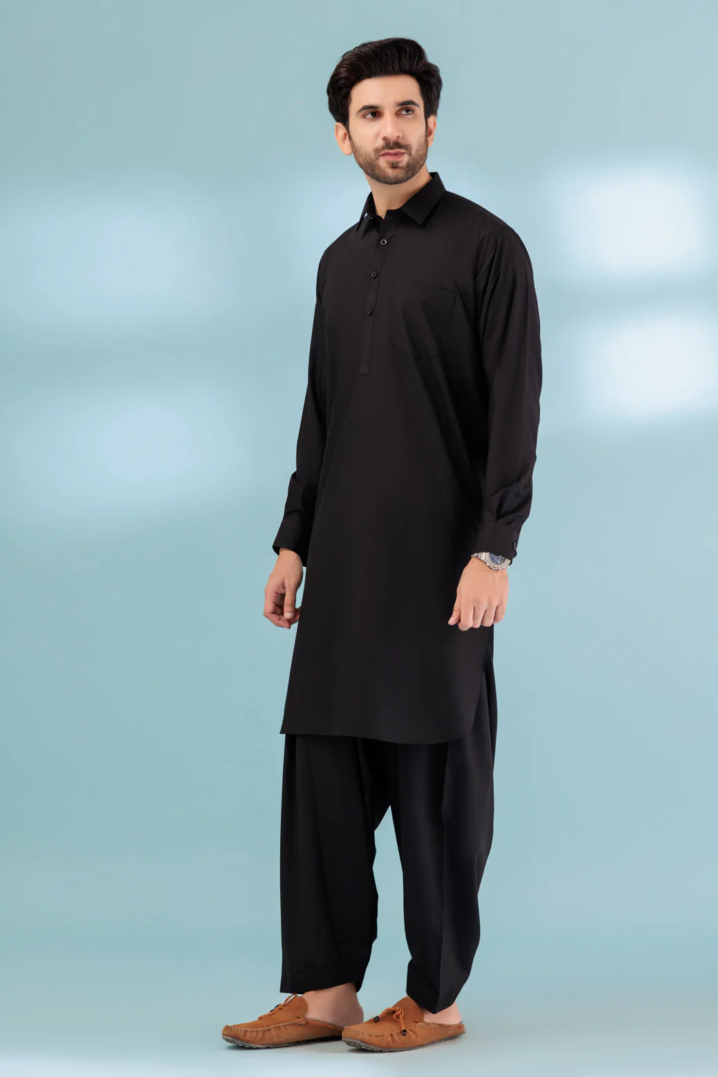 BLACK-BLENDED-SHALWAR SUIT - (GSSS23-028) - Image 4