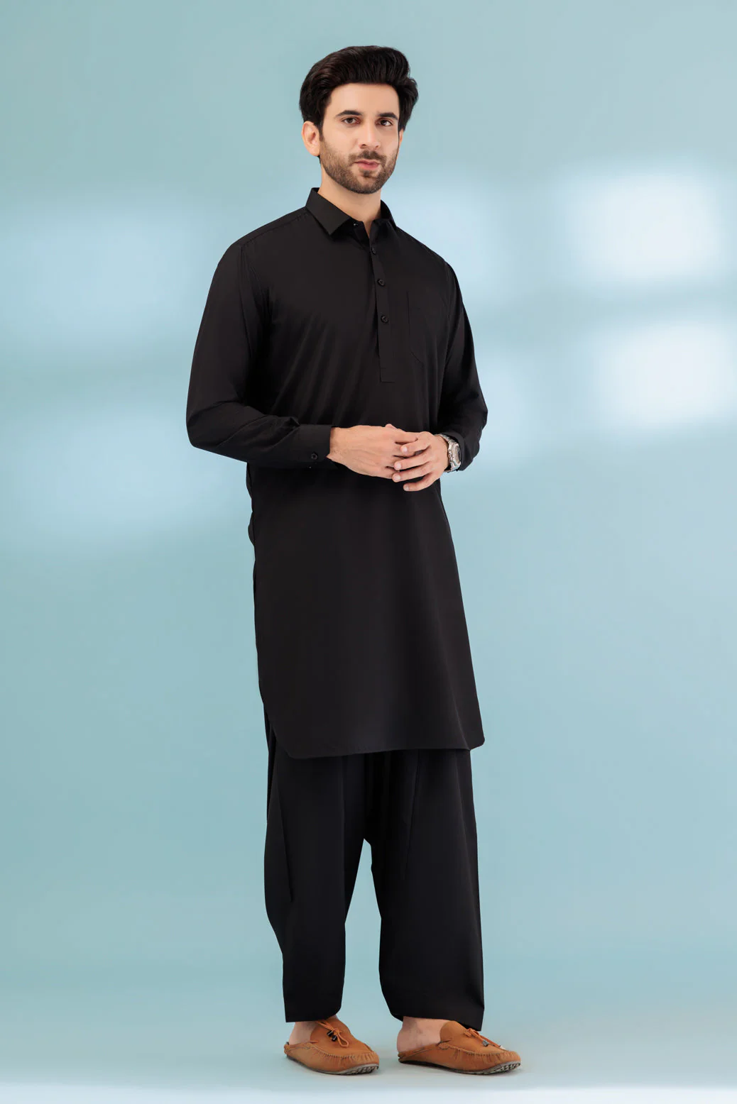 BLACK-BLENDED-SHALWAR SUIT - (GSSS23-028) - Image 5
