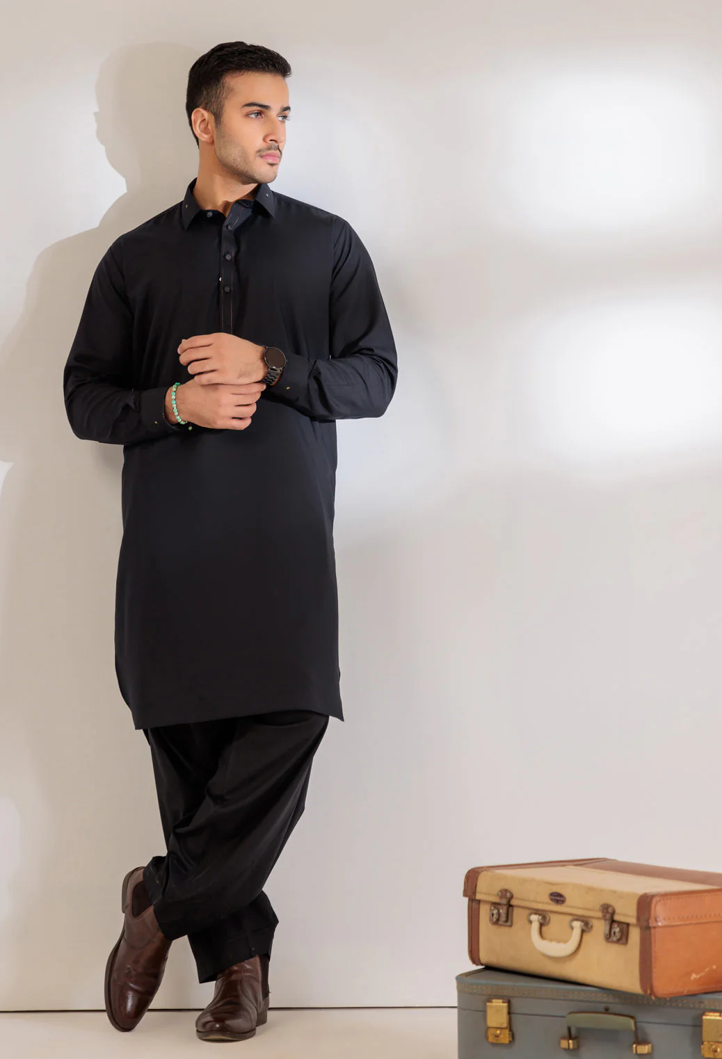 BLACK-BLENDED-SHALWAR SUIT - (GSSS24-022) - Image 4