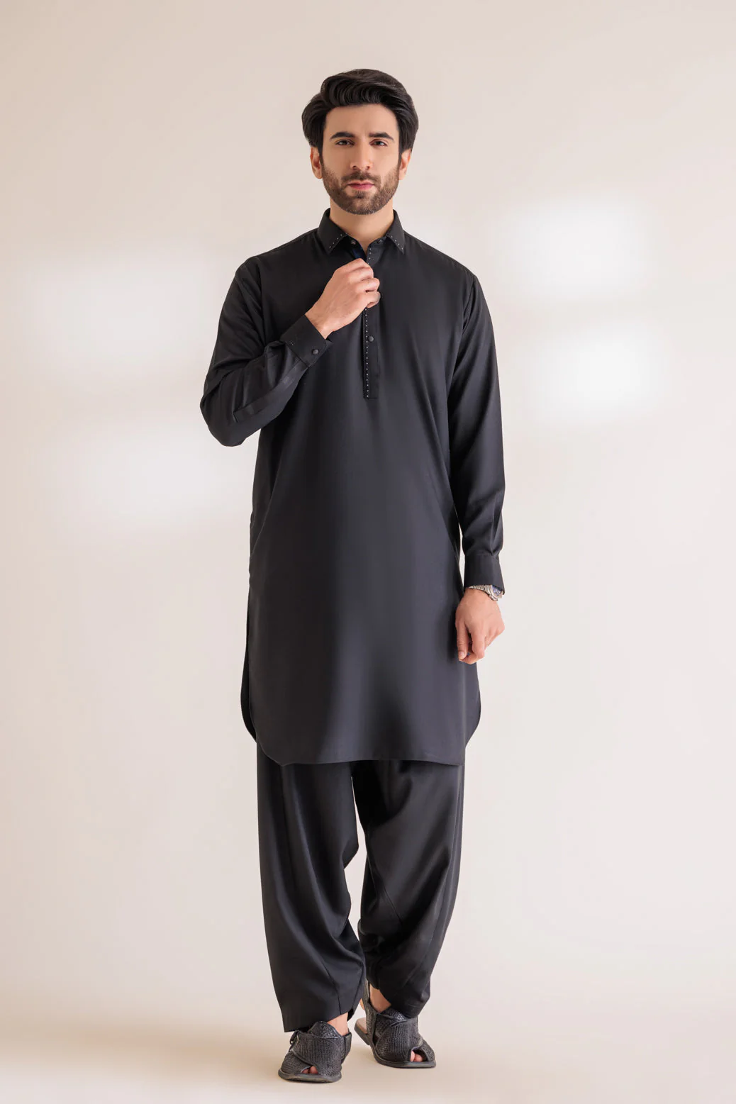 BLACK-BLENDED-SHALWAR SUIT - (GSSW23-065) - Image 4