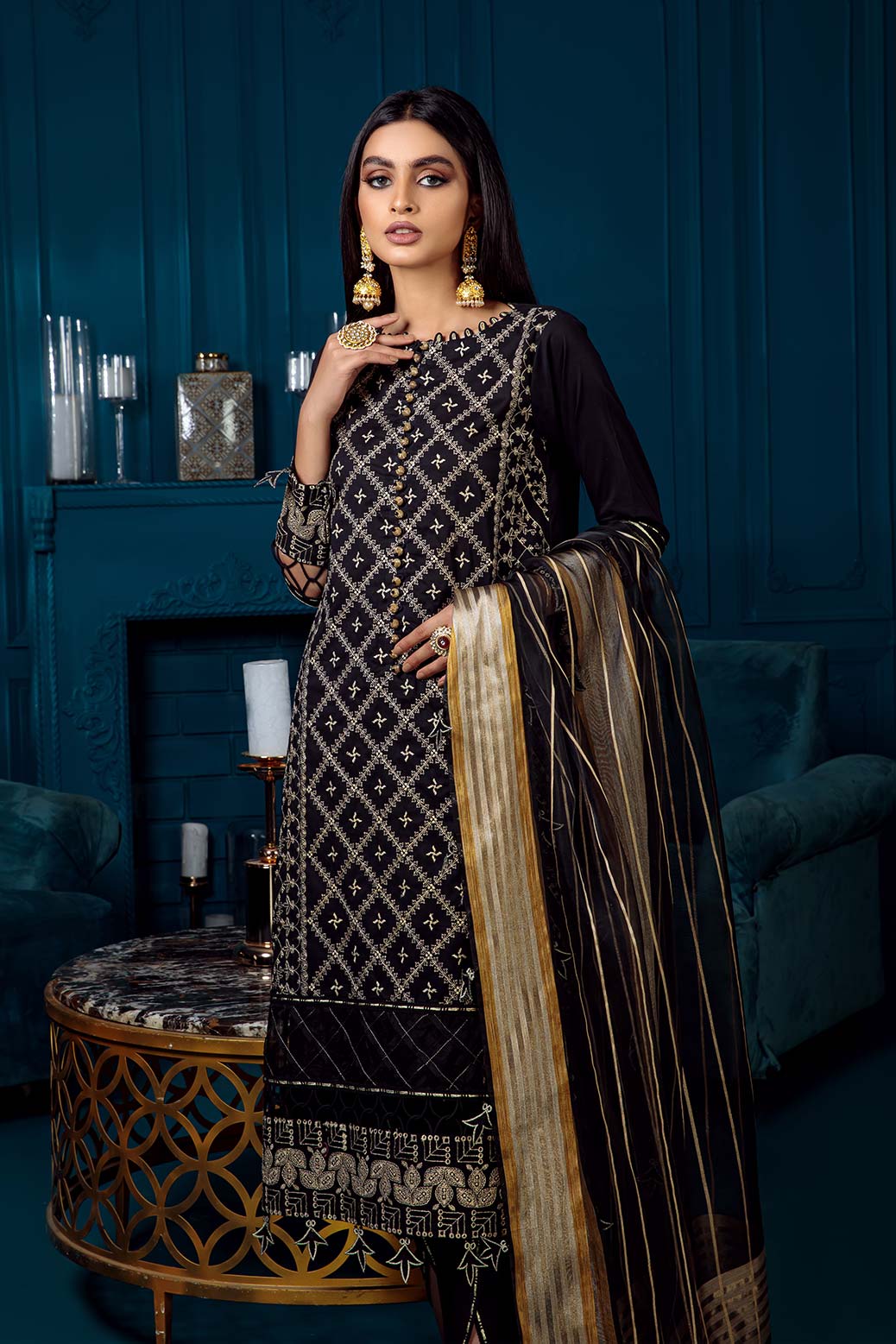 BLACK-CAMBRIC-3 PC (HV1T223P01) - Image 2