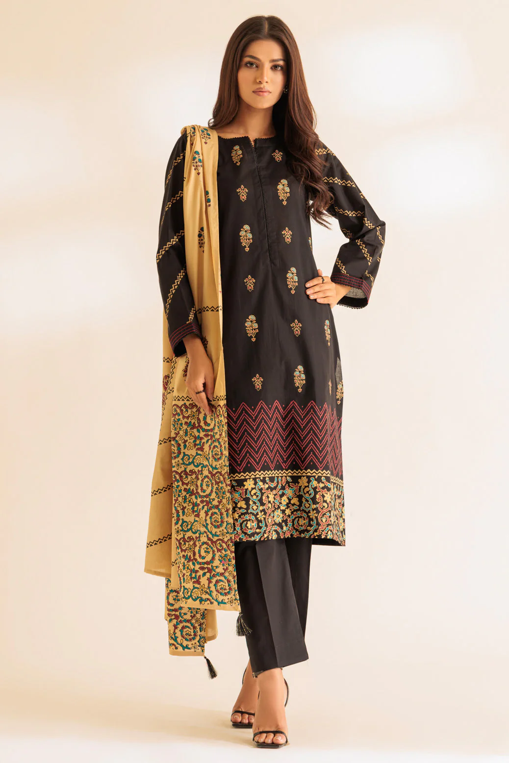 BLACK-CAMBRIC-3 PIECE (SS6243P09) - Image 3