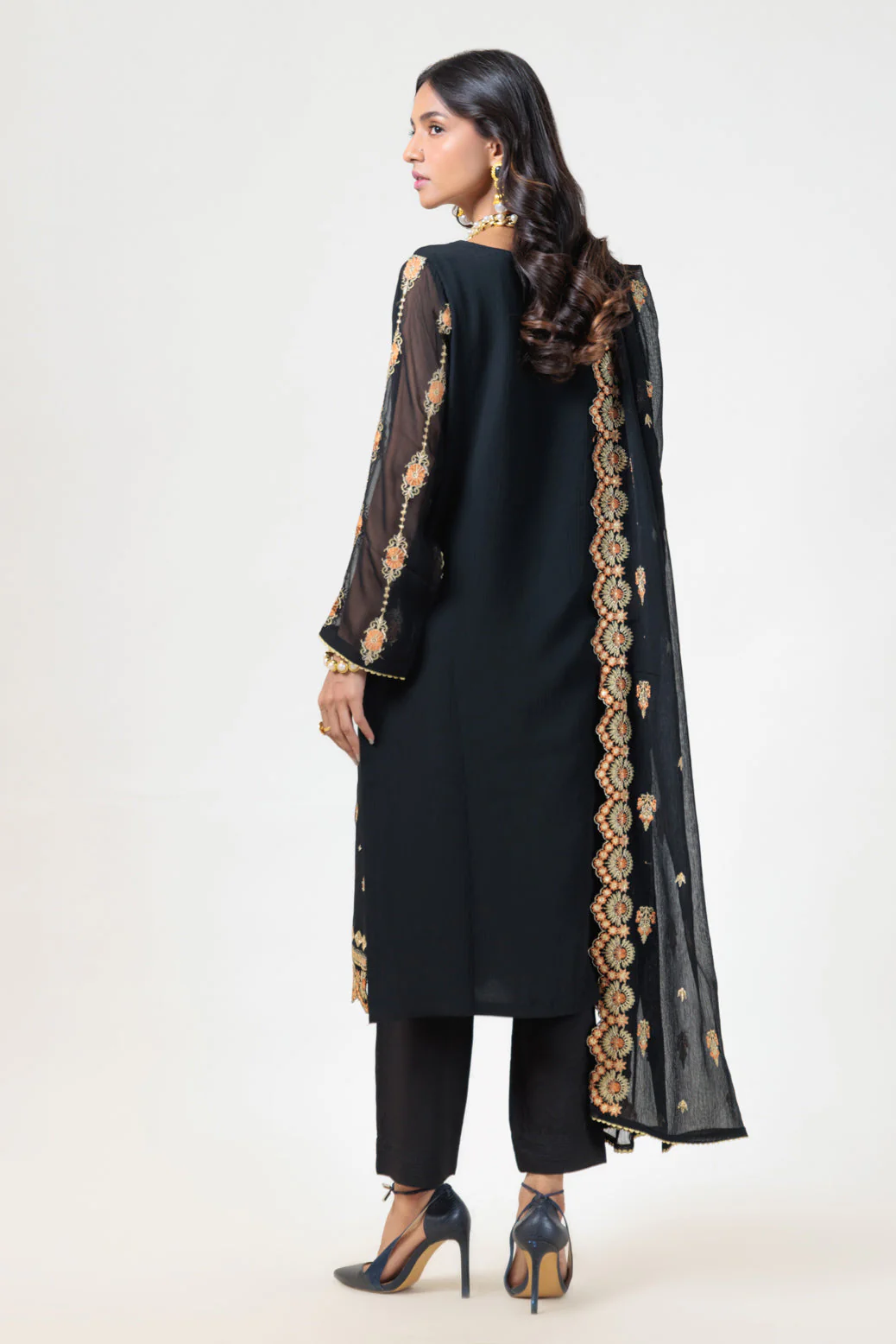 BLACK-CHIFFON-3 PIECE (BPS5243P17) - Image 5