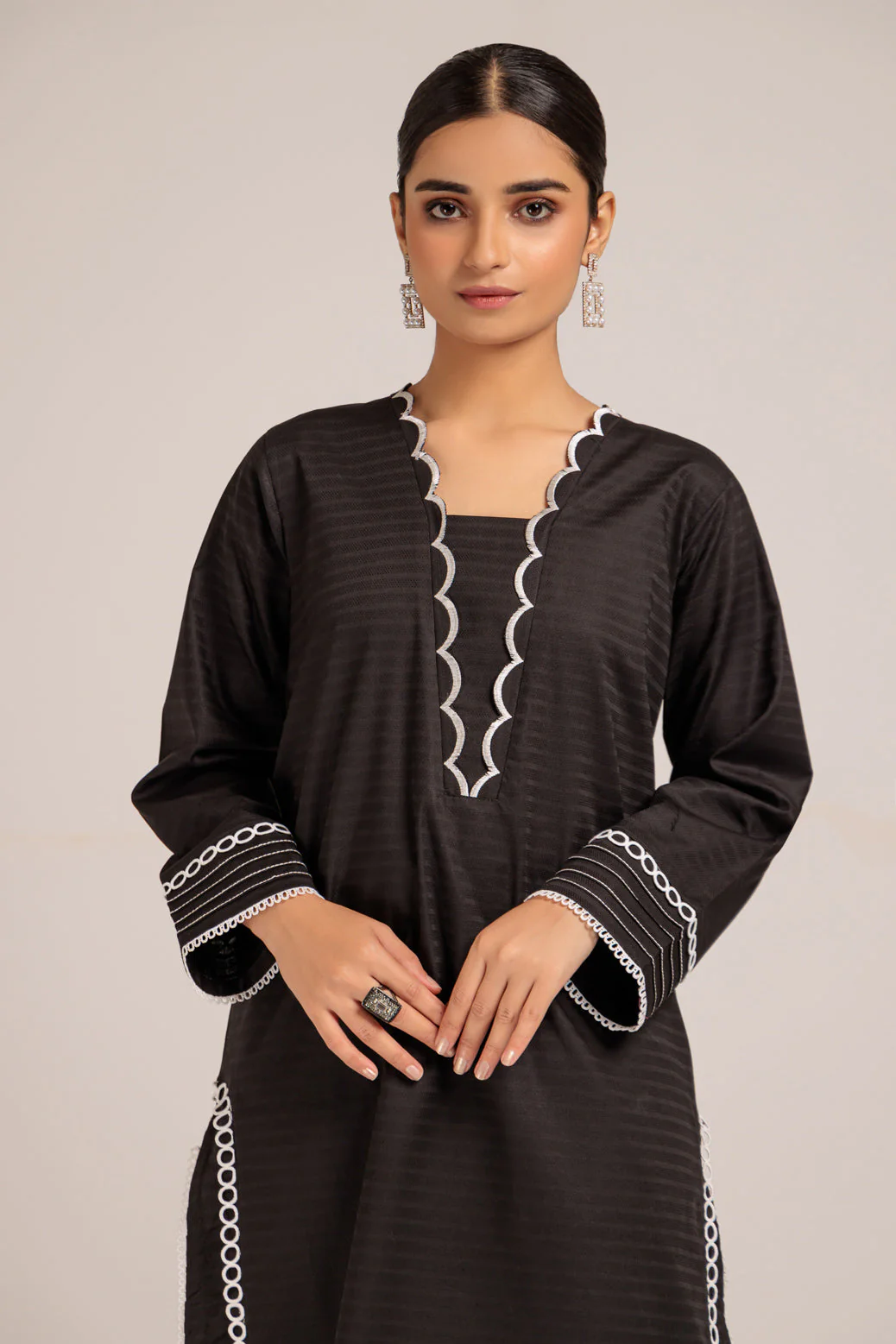 BLACK-DOBBY-2 PIECE (WHS222P04) - Image 2