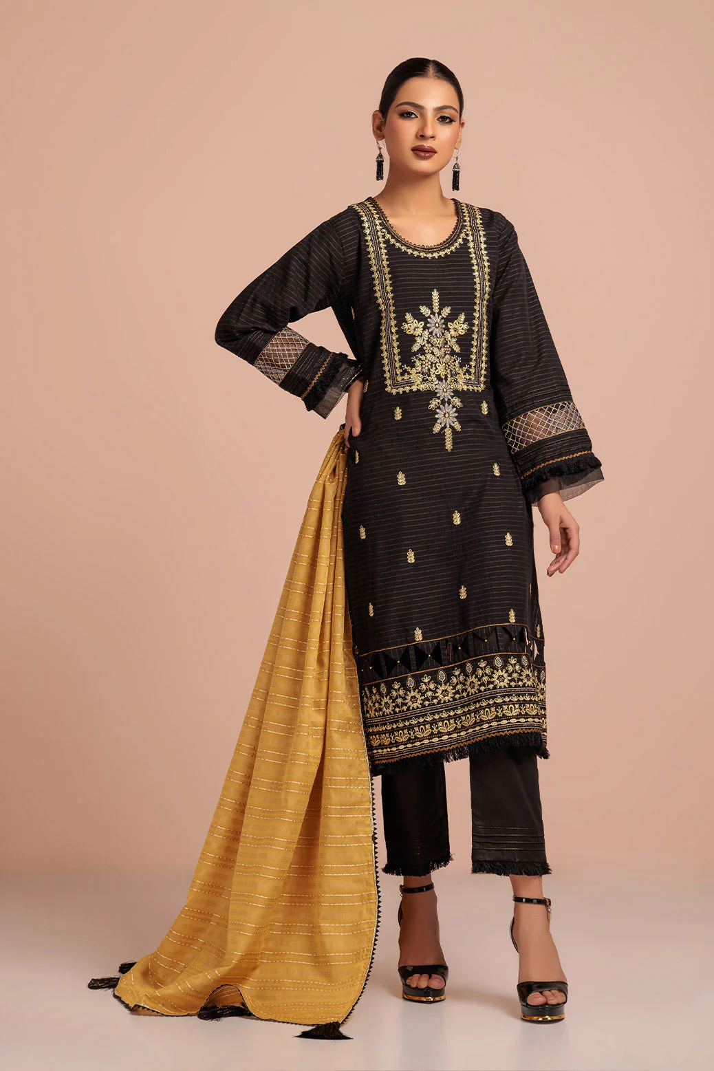 BLACK-DOBBY-3 PC (HTLS233P07) - Image 4
