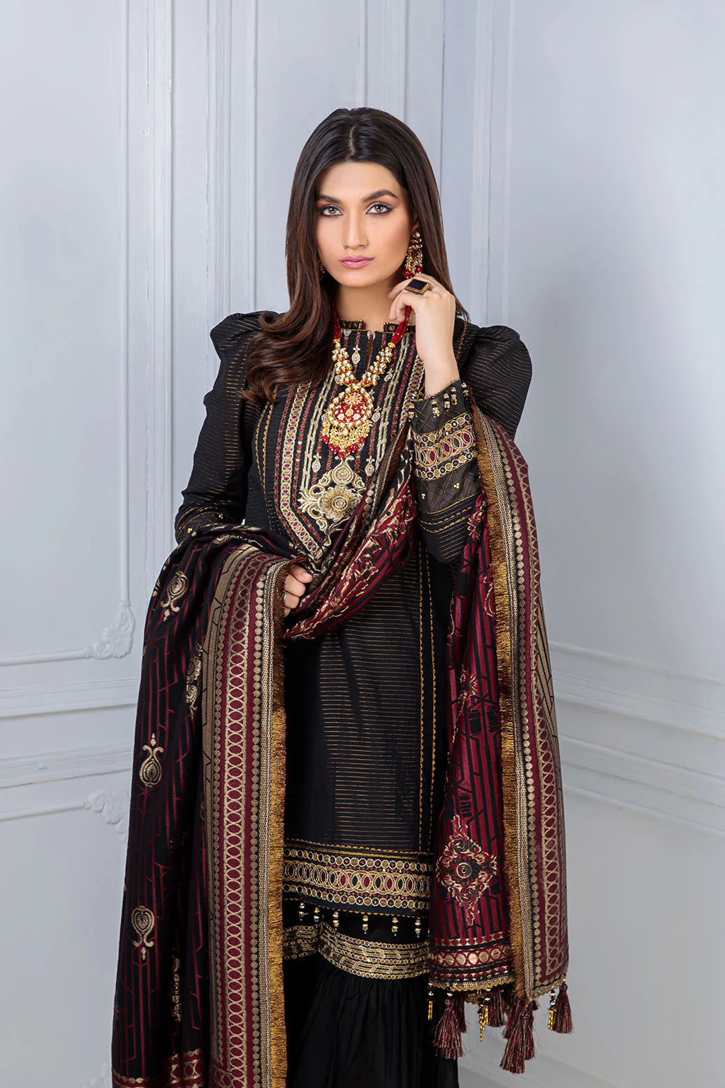 BLACK-DOBBY-3 PIECE (ARNS223P11) - Image 2