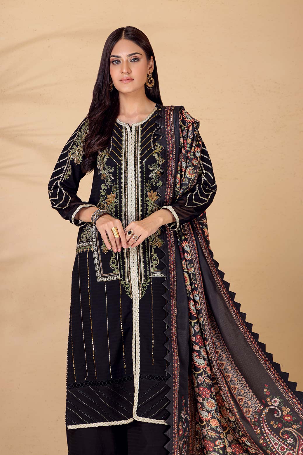 BLACK-DOBBY-3 PIECE (HV1BN223P1) - Image 3