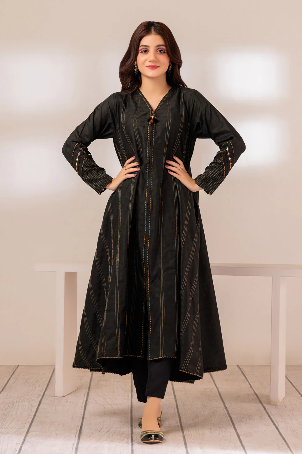 BLACK-JACQUARD-1 PIECE (JAS231P01) - Image 2