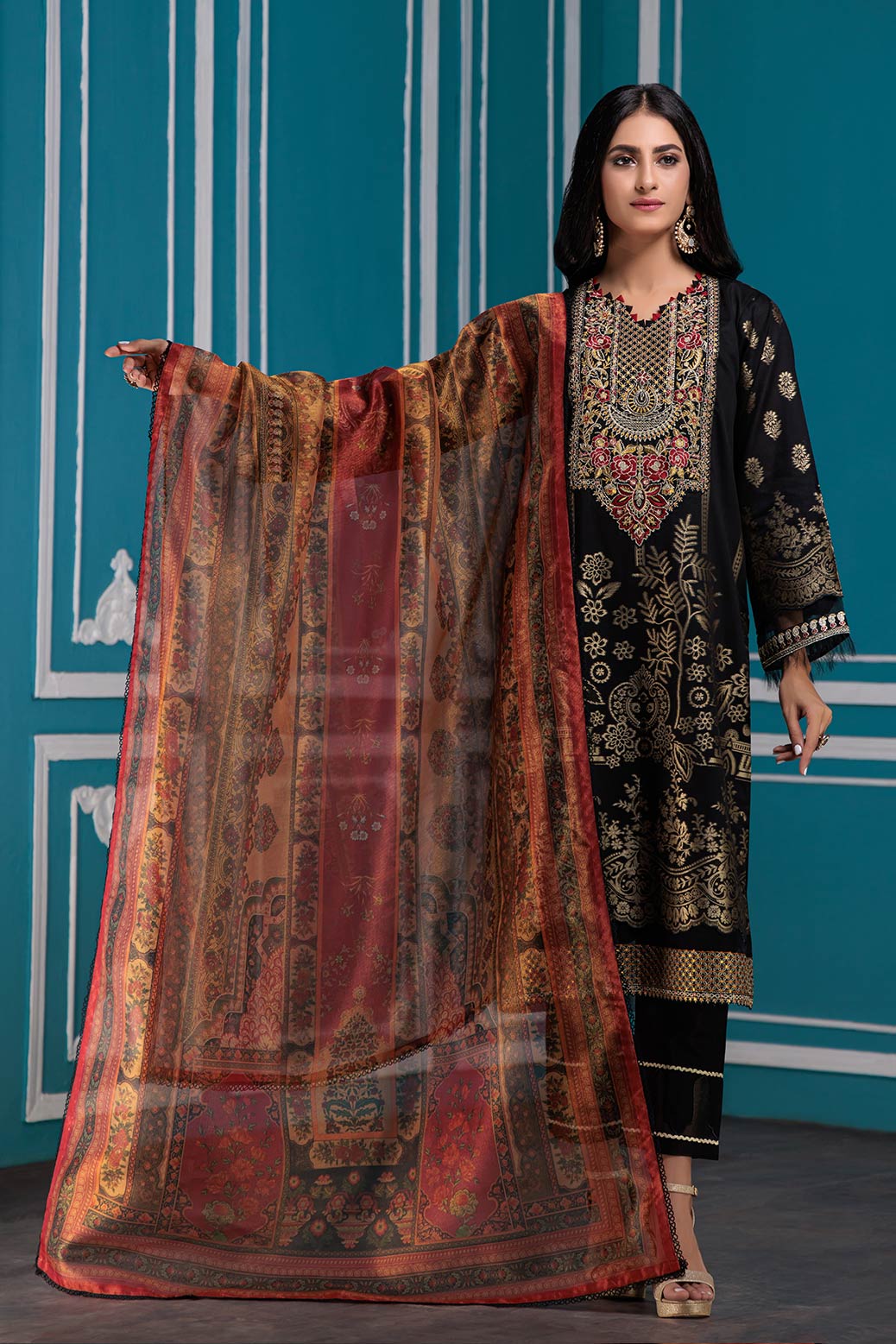 BLACK-JACQUARD-3 PC (HV1B223P7) - Image 3