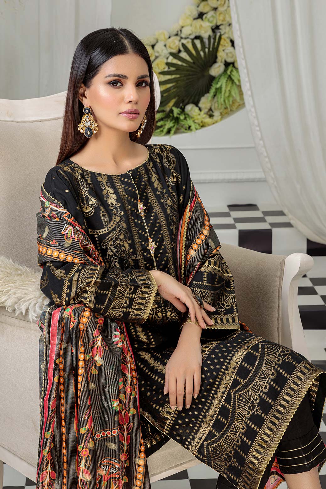BLACK-JACQUARD-3 PIECE (ARNS223P26) - Image 3