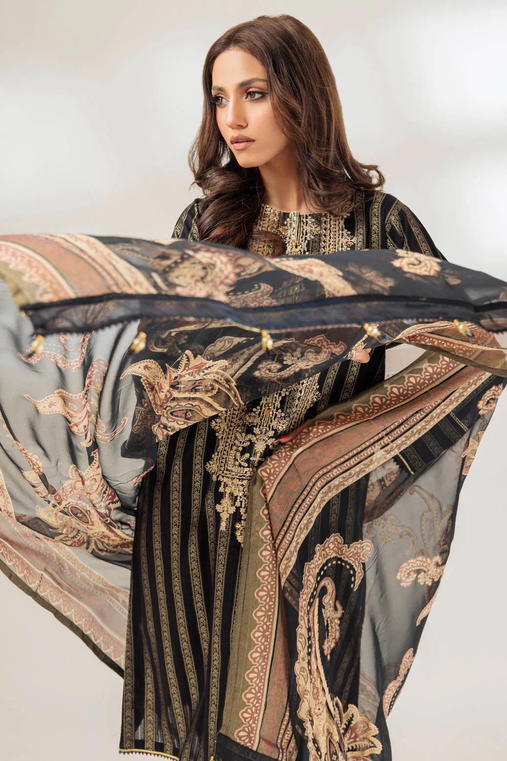 BLACK-JACQUARD-3 PIECE (BSHS233P11) - Image 2