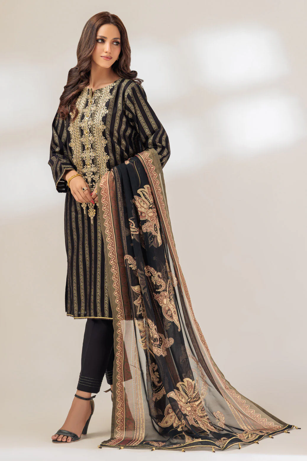 BLACK-JACQUARD-3 PIECE (BSHS233P11) - Image 3