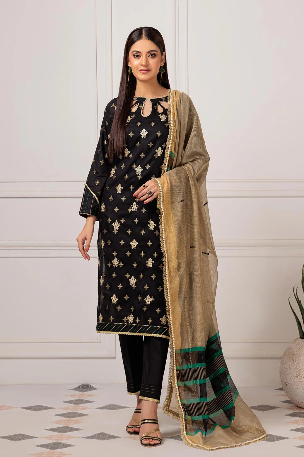 BLACK-JACQUARD-3 PIECE (HV1BS233P7) - Image 2