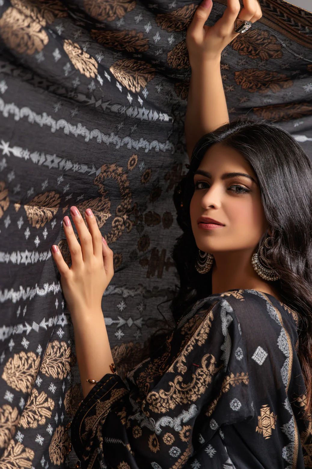 BLACK-JACQUARD-3 PIECE (JAS233P08) - Image 3