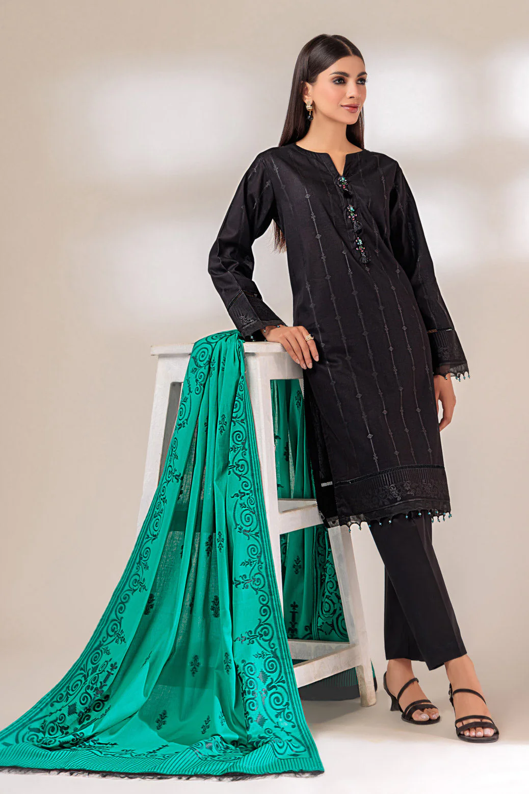 BLACK-JACQUARD-3 PIECE (JRS233P02) - Image 3
