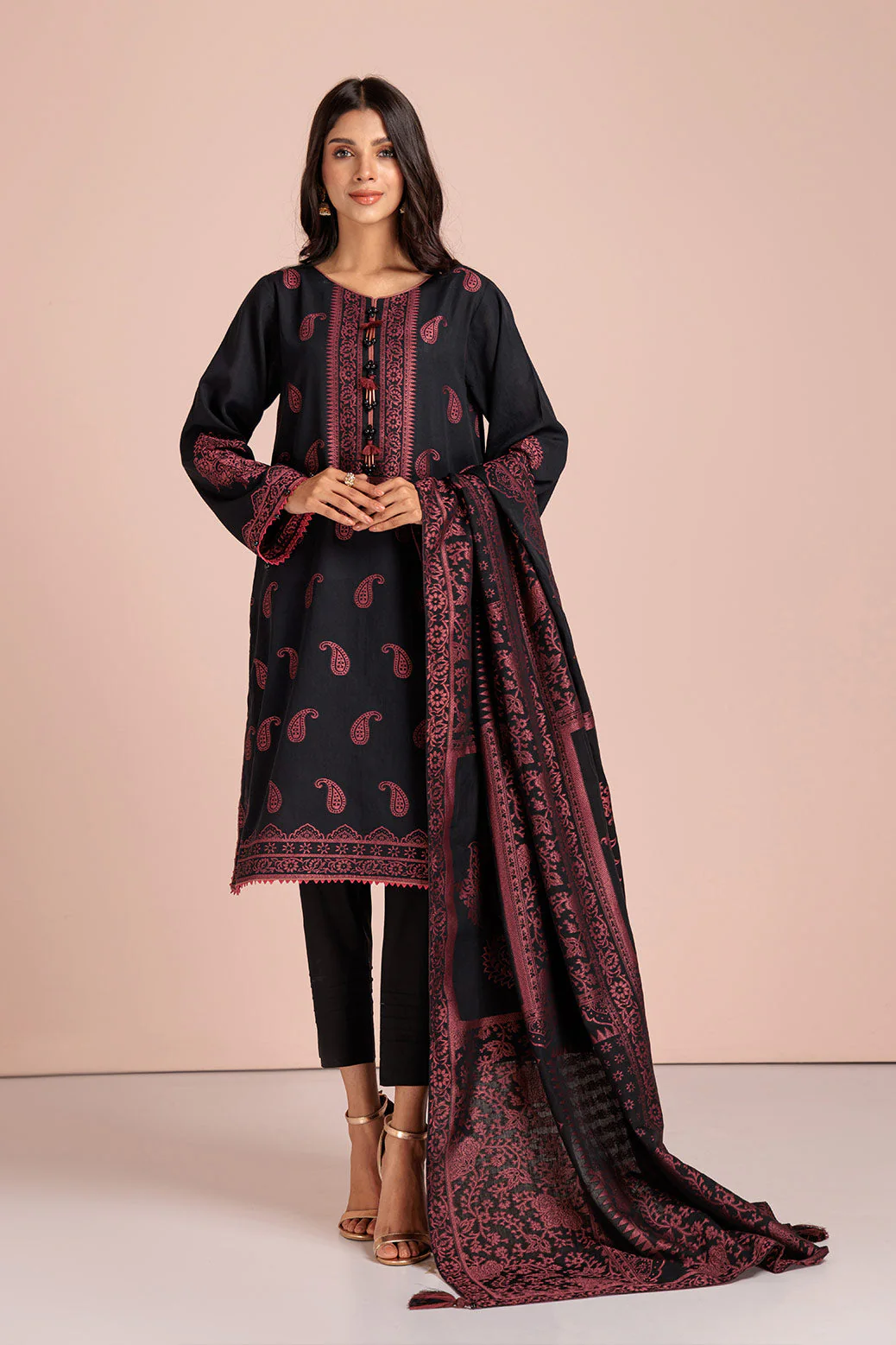 BLACK-JACQUARD-3 PIECE (RBN233P04) - Image 2