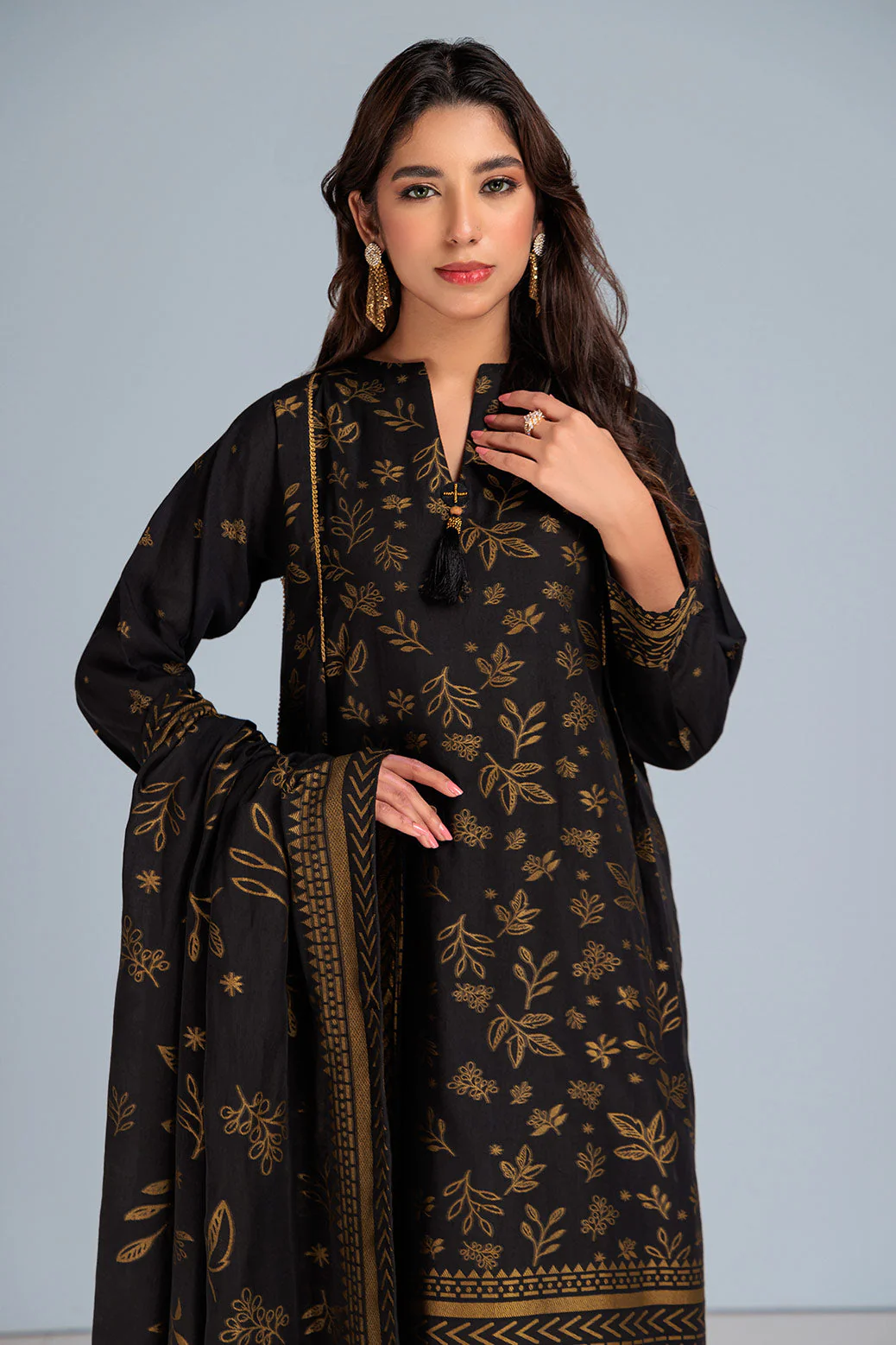 BLACK-JACQUARD-3 PIECE (RBN233P19A) - Image 2