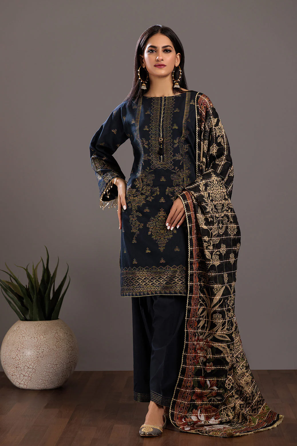 BLACK-JACQUARD-3 PIECE (RV1NA233P1) - Image 3
