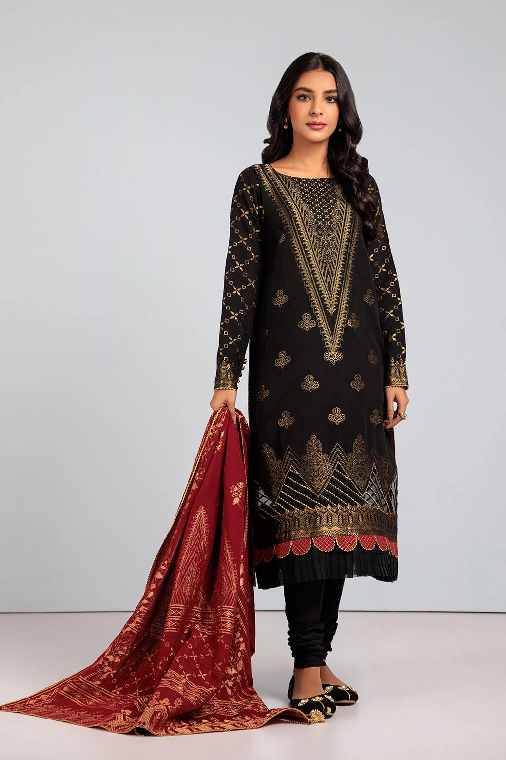 BLACK-JACQUARD-3 PIECE (SBN233P10) - Image 2