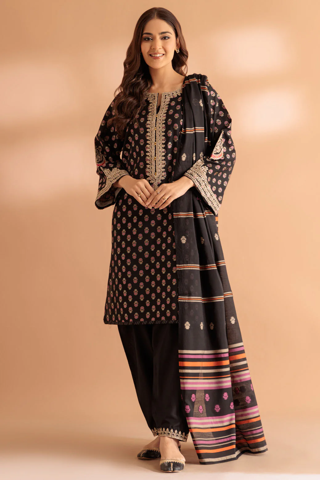 BLACK-JACQUARD-3 PIECE (SS6243P07) - Image 3