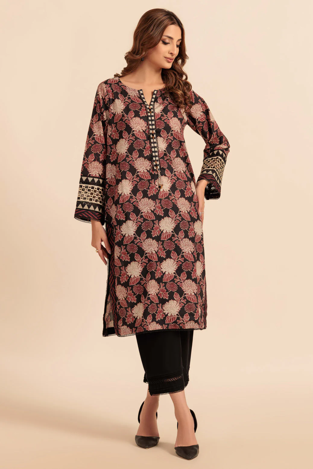 BLACK-KHADDAR-2 PIECE (WS6242P01) - Image 2