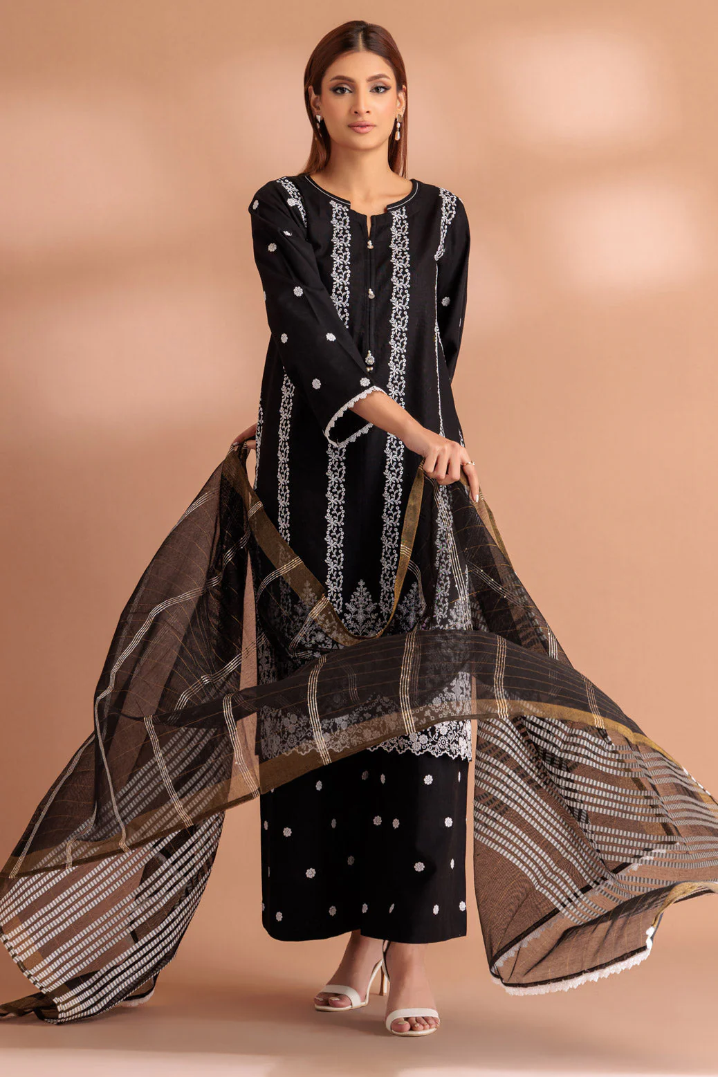 BLACK-KHADDAR-3 PIECE (WS1233P15) - Image 3