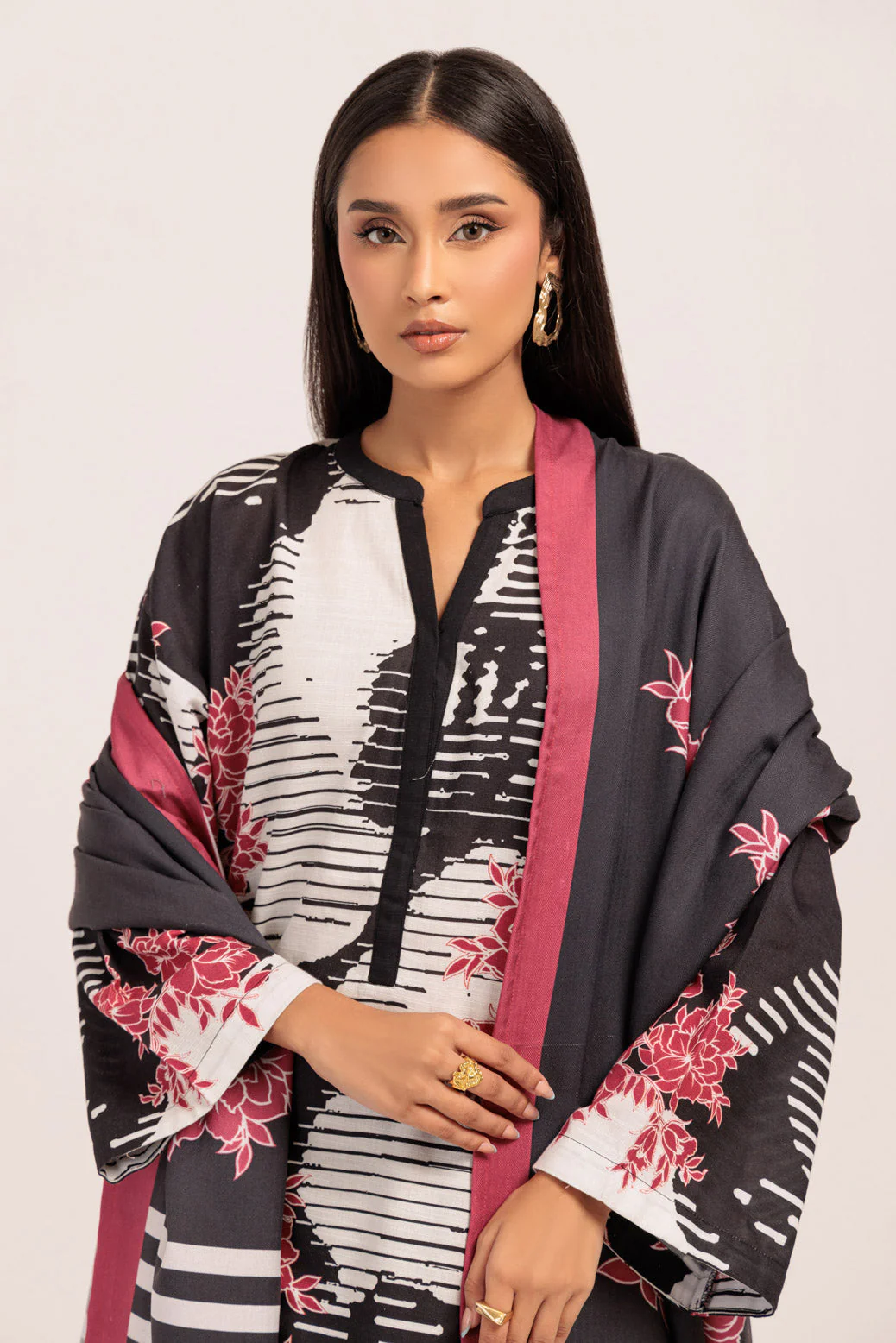 BLACK-KHADDAR-3 PIECE (WS2243P26) - Image 3