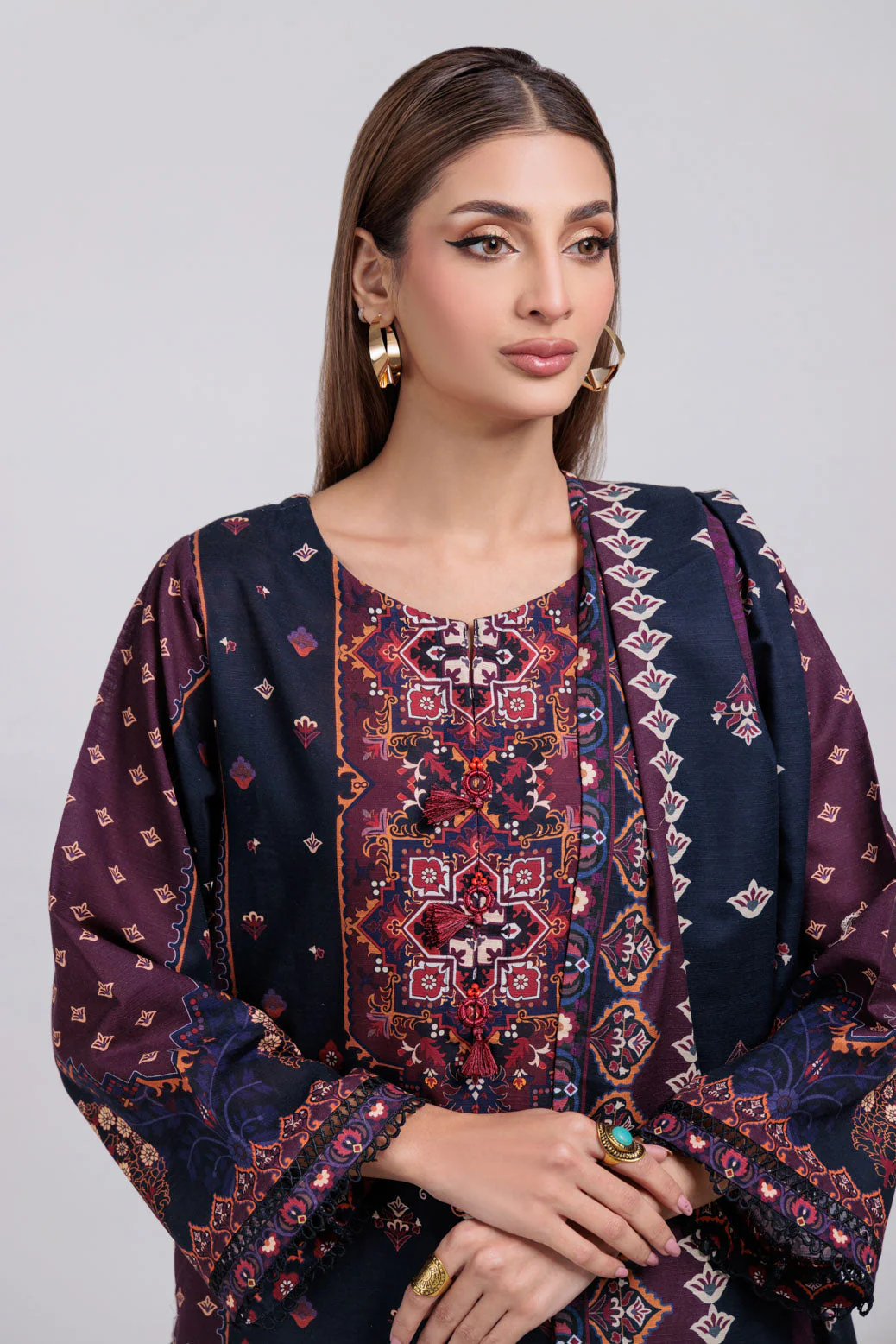 BLACK-KHADDAR-3 PIECE (WS6243P56) - Image 2