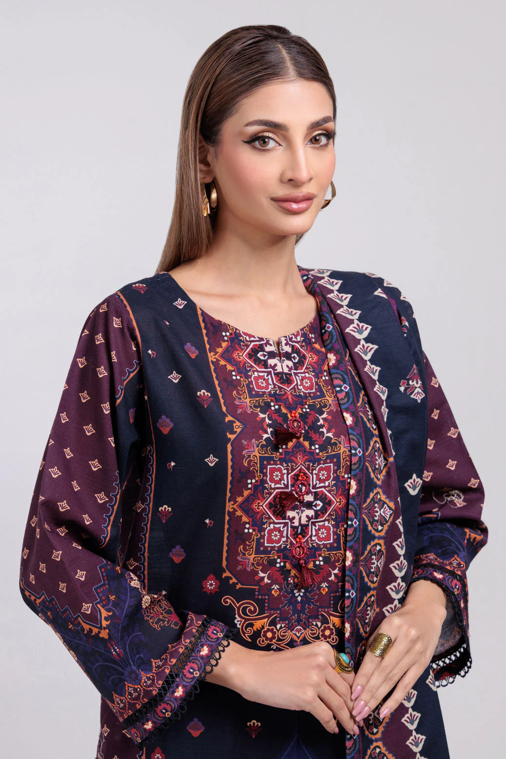 BLACK-KHADDAR-3 PIECE (WS6243P56) - Image 3