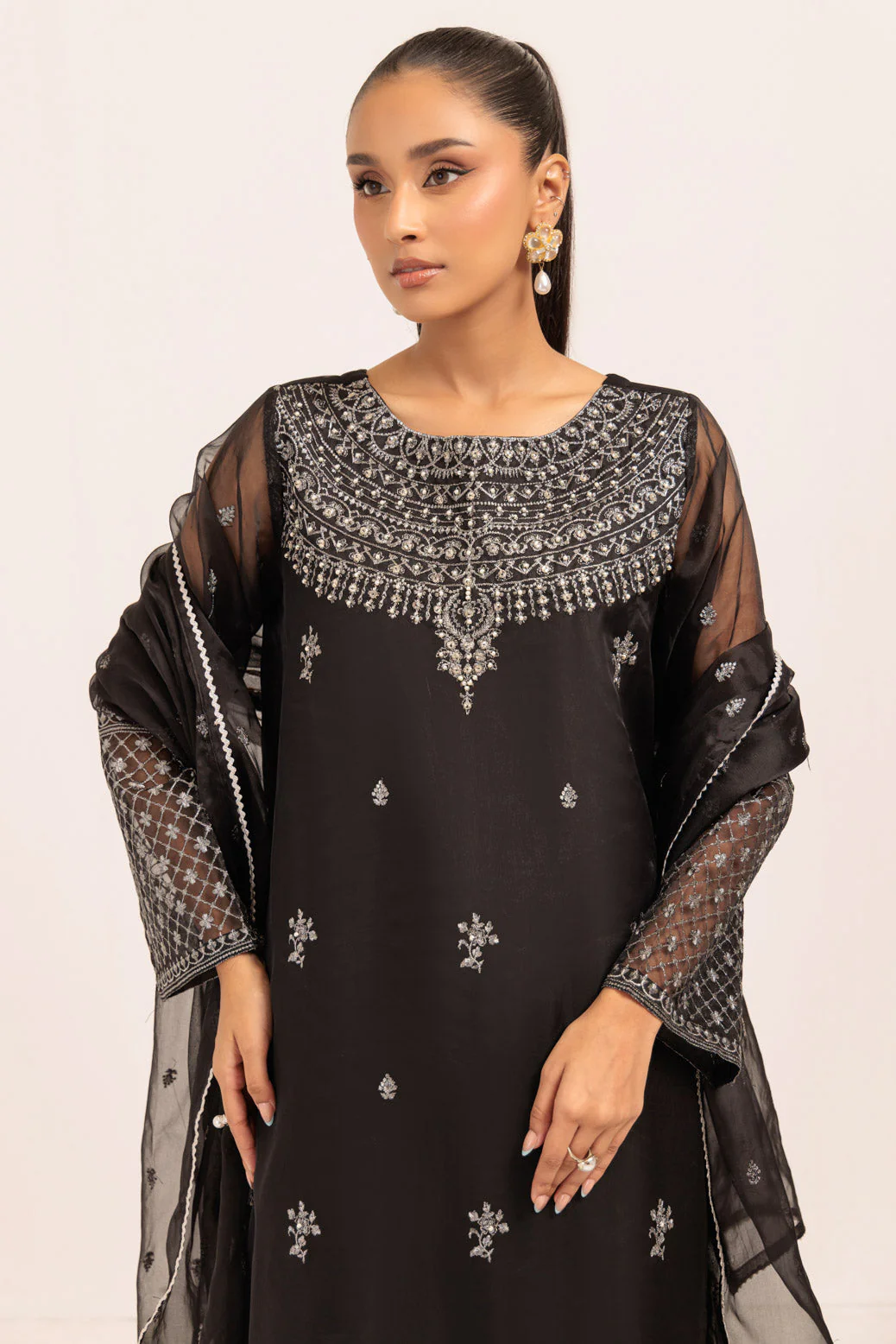 BLACK-ORGANZA-3 PIECE (BPS5243P11) - Image 4