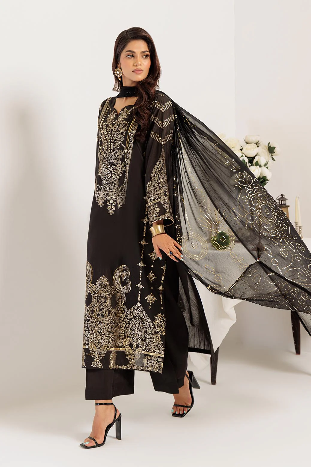 BLACK-VISCOSE-3 PIECE (HV3K233P02) - Image 2