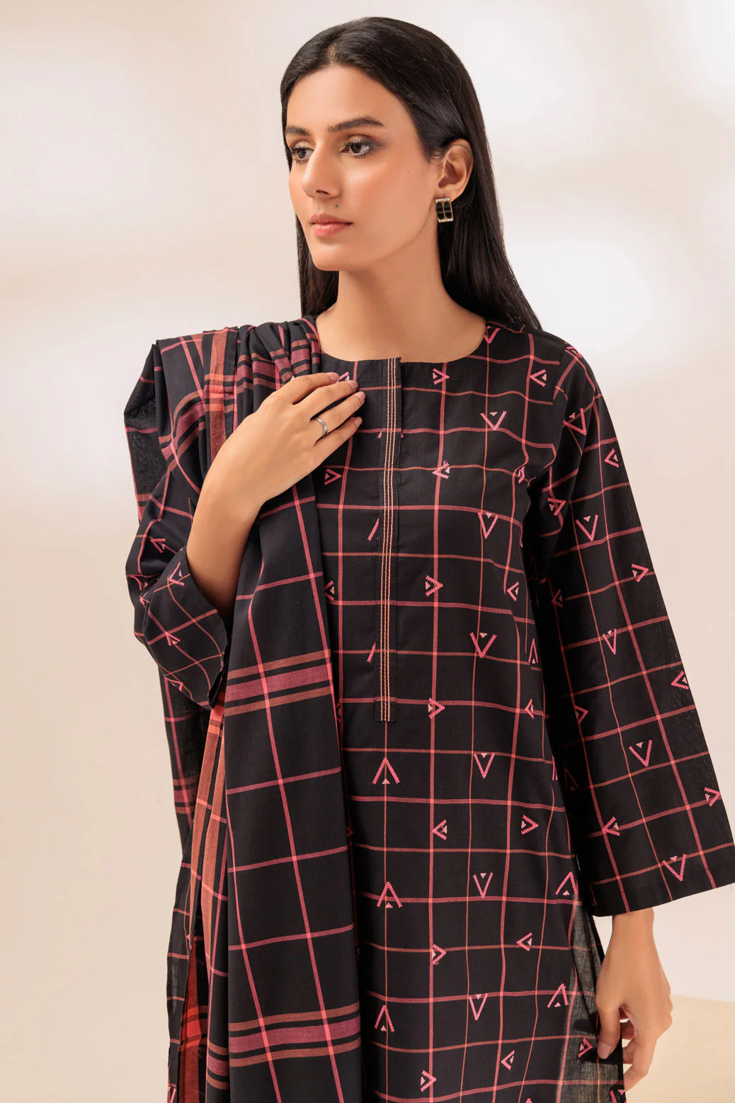 BLACK-YARN DYED-3 PIECE (PWS6233P40) - Image 3