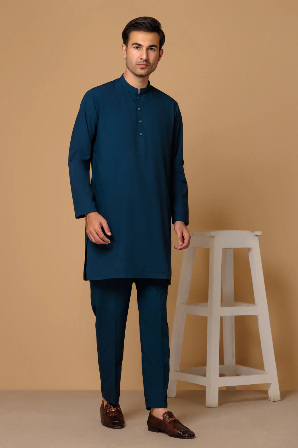 BLENDED-KURTA PAJAMA TROUSER (KSS23-031) - Image 3