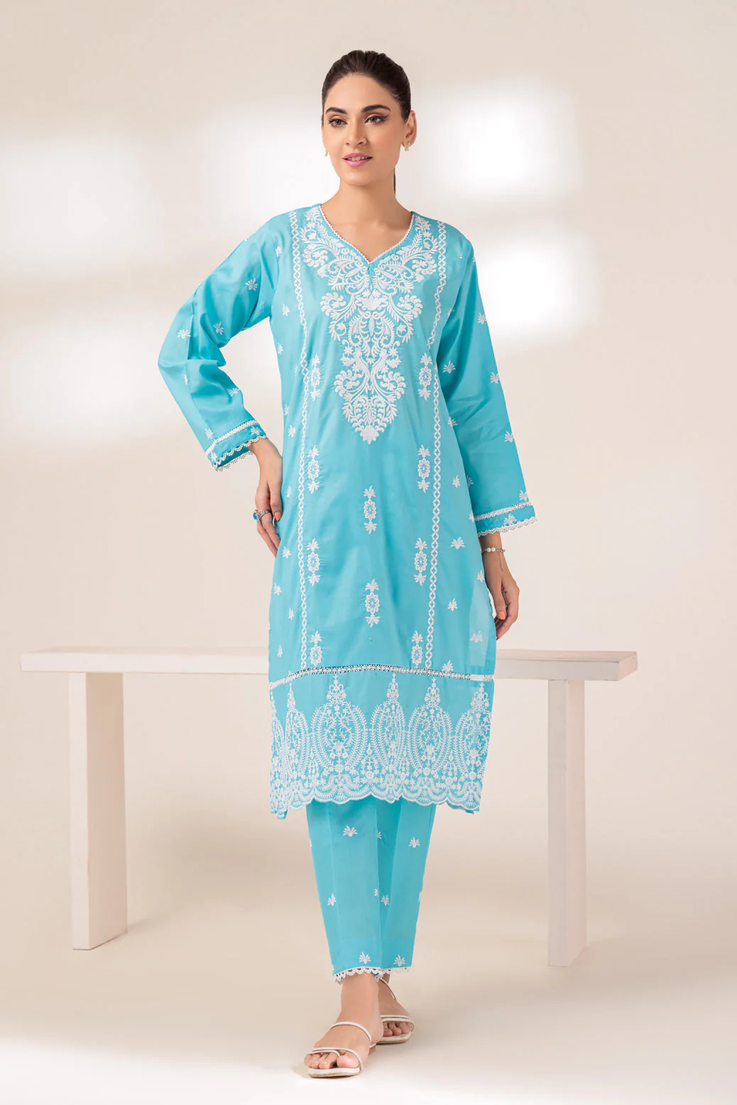 BLUE-CAMBRIC-2 PIECE (SHS232P04) - Image 2