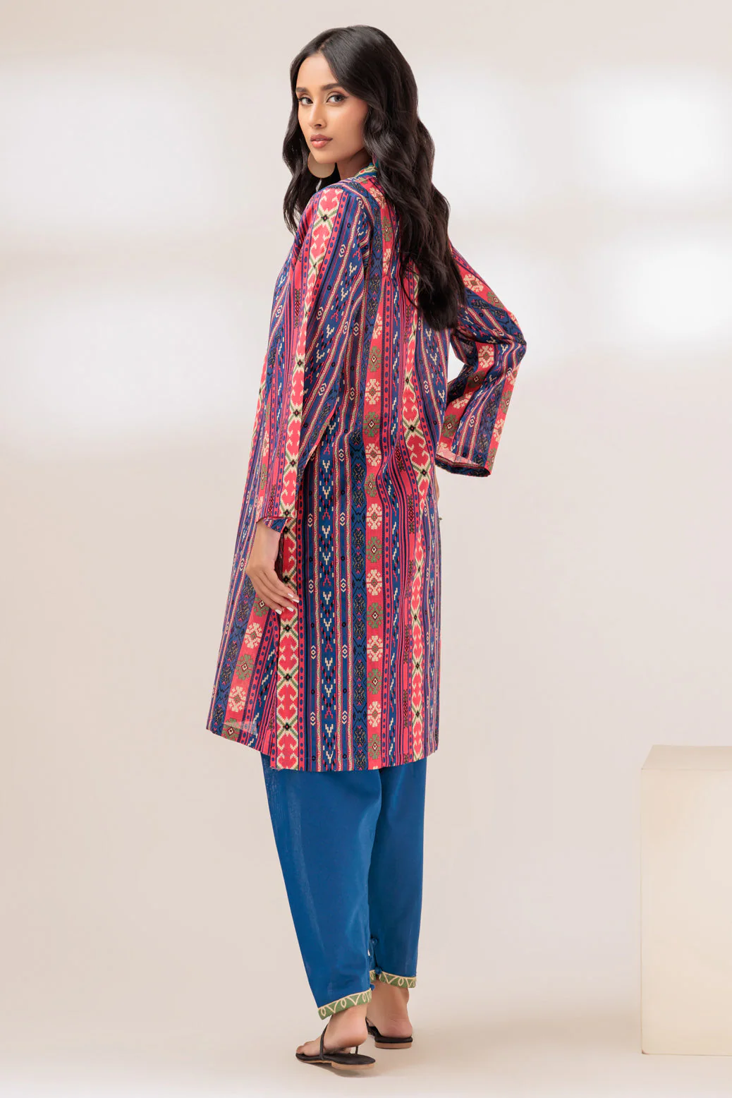 BLUE-DOUBLE COTTON-2 PIECE (WS1232P03) - Image 4