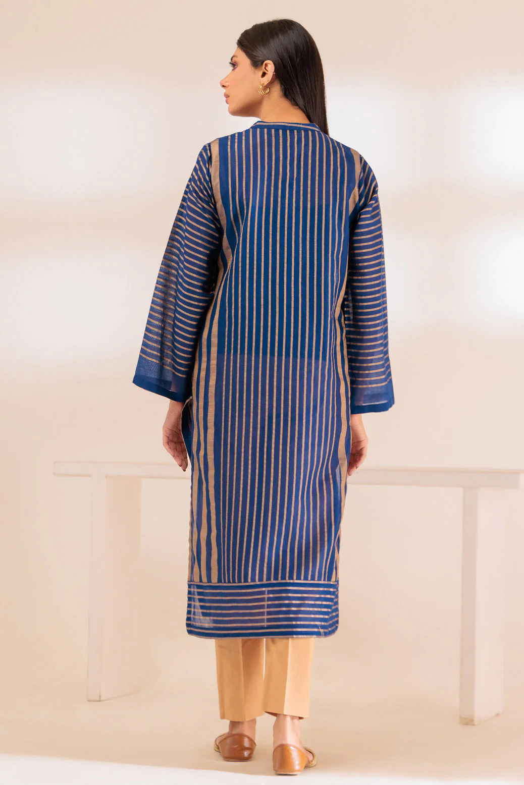 BLUE-GOLDEN ZARI-1 PIECE (SAS231P06) - Image 4