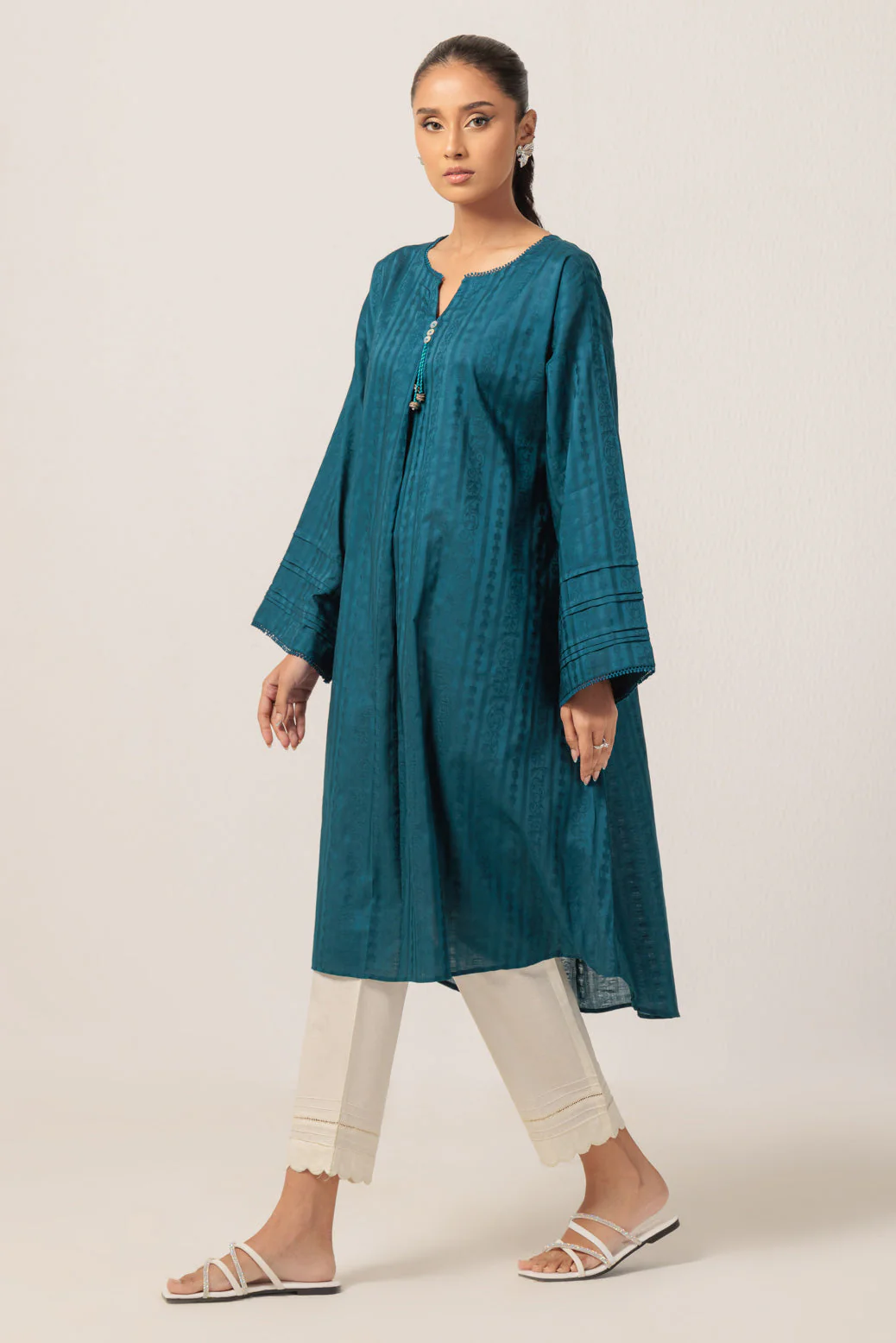 BLUE-JACQUARD-1 PIECE (PWS6241P09) - Image 2
